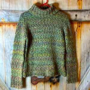 Chadwicks Vintage Y2K Chunky Warm Multicolor Wool Blend Sweater